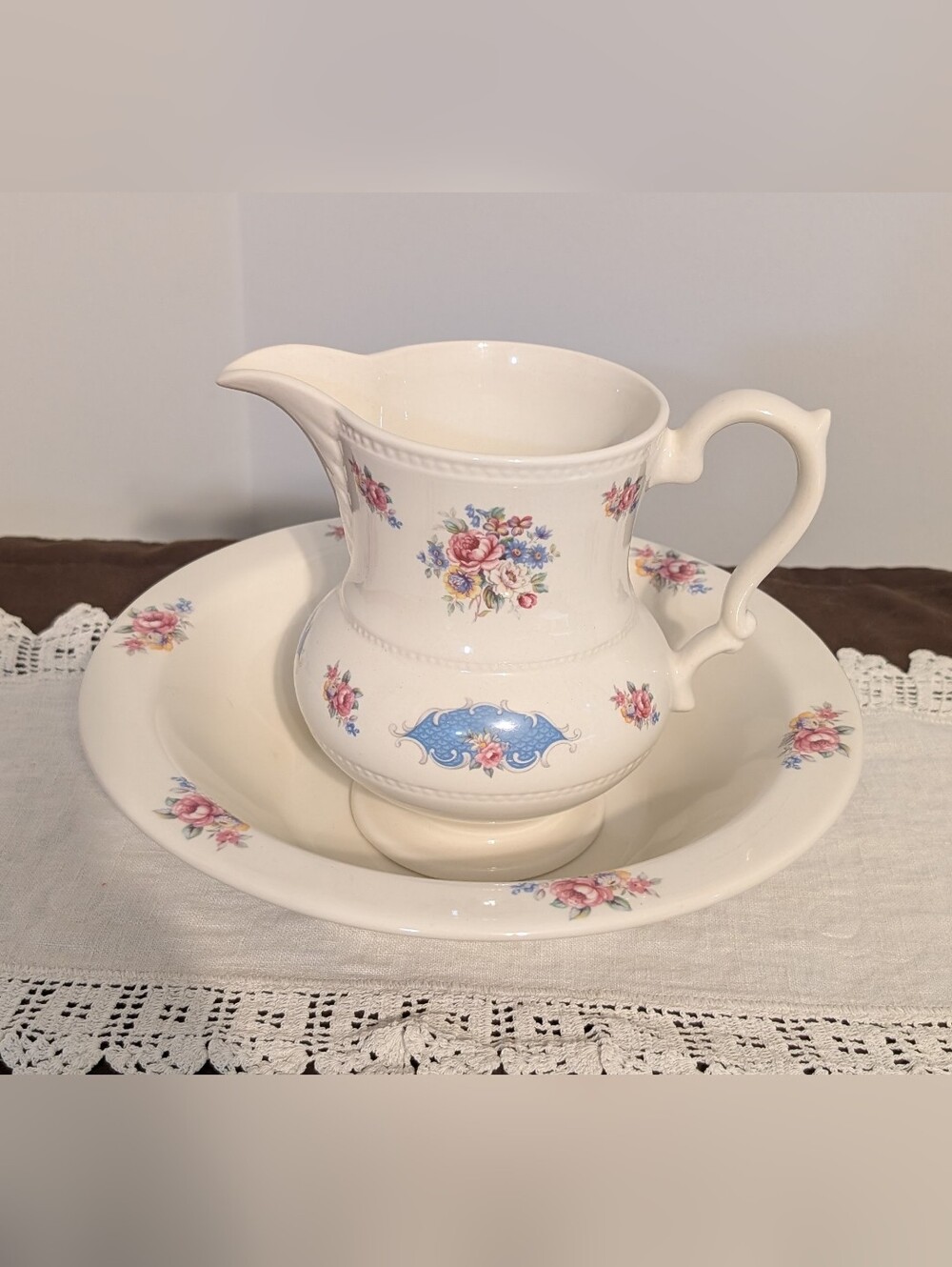 Lord Nelson Pottery Pitcher With Bowl